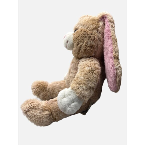 Build a Bear Cinnamon Pink Ear 15" Easter Rabbit Plush Brown Tan Swirl Plush Toy - Picture 4 of 7